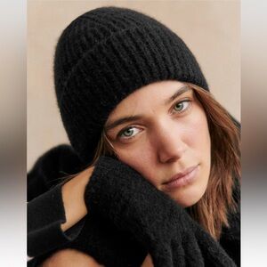 Sezane Paul Beanie Noir. - Size T-U